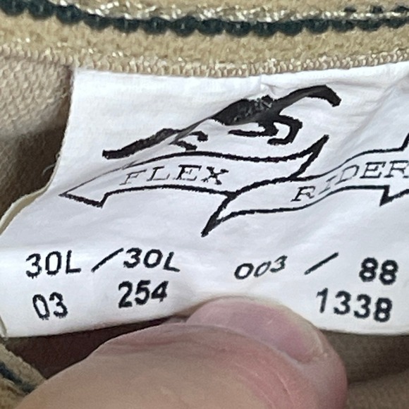 Flex Rider Women's Tan Riding Breeches Equestrian‎ Pants Size 30L - Picture 6 of 7